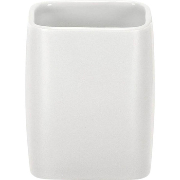 Kubek na szczoteczki do zębów Kleine Wolke Cubic White