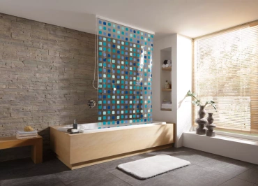 Roleta prysznicowa zwijana Kleine Wolke Blue