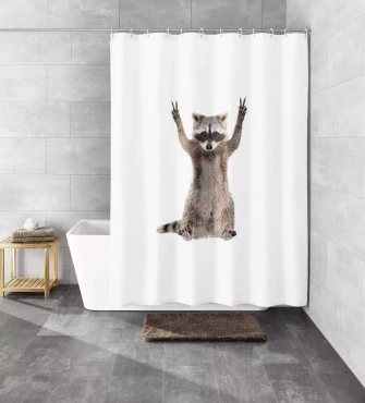 Zasłona prysznicowa Kleine Wolke George Taupe