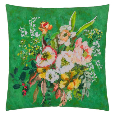 Poduszka dekoracyjna Designers Guild Margaretta Linen Emerald 