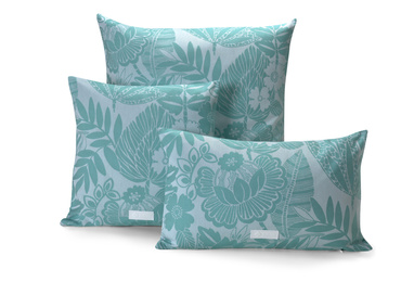 Poszewka dekoracyjna Le Jacquard Français Barbade Blue