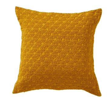 Poduszka dekoracyjna Blanc Des Vosges Everest Żółta