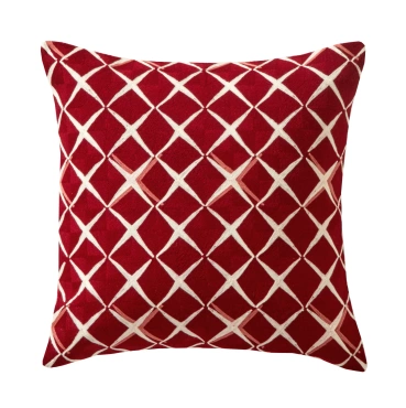 Poduszka dekoracyjna Blanc Des Vosges Scenario Czerwona