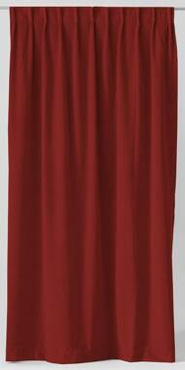 Zasłony welwetowe Cosmonova Tierra Czerwone