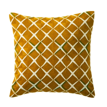 Poduszka dekoracyjna Blanc Des Vosges Scenario Złota