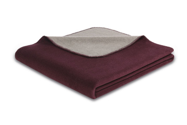 Koc Biederlack Melange Doubleface Feige-Taupe