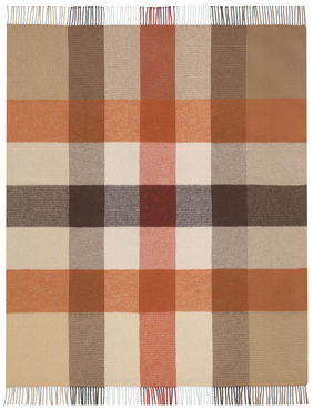 Pled bawełniany Biederlack Desire Camel