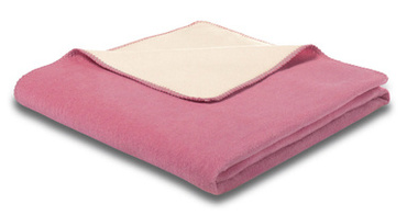 Koc Biederlack Doubleface Pink-Ecru