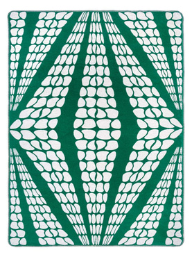 Koc Cotton Cloud Housie Geometric Lily Green