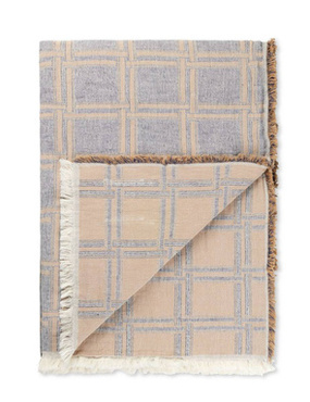 Pled bawełniany Elvang Dahlia Crown Blue