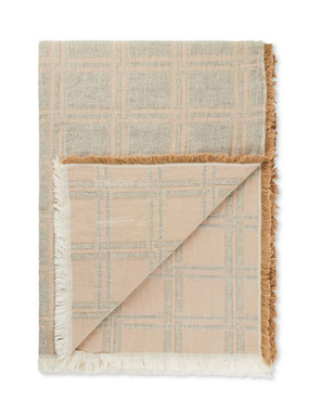 Pled bawełniany Elvang Dahlia Bottle Green