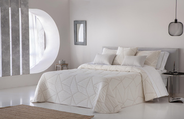 Narzuta pikowana JVR Tejidos Line Beige
