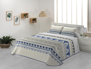 Narzuta JVR Tejidos Bambú Azul