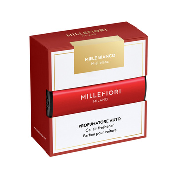 Odświeżacz do samochodu Millefiori Milano Car Icon Miele Bianco