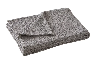 Pled bawełniany Blanc Des Vosges Everest Szary