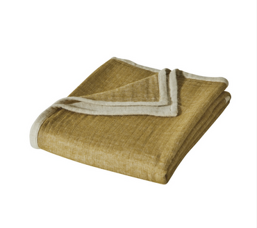 Pled bawełniany Blanc Des Vosges Alizes Żółty