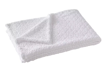 Pled bawełniany Blanc Des Vosges Everest Biały