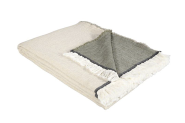 Pled bawełniany Eskimo Lily Beige/Salvia