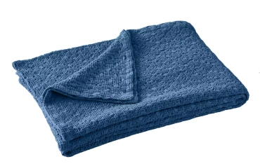 Pled bawełniany Blanc Des Vosges Everest Granatowy