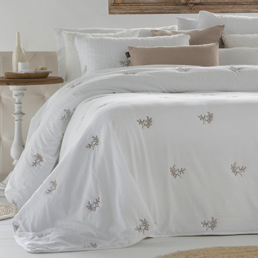 Narzuta dwustronna Antilo Fundeco Amalia Blanco