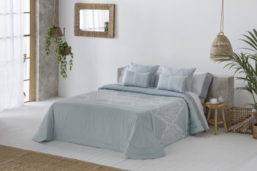 Narzuta żakardowa JVR Tejidos Idalia Turquesa