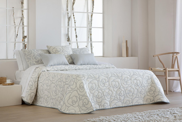 Narzuta pikowana JVR Tejidos Loto Gris