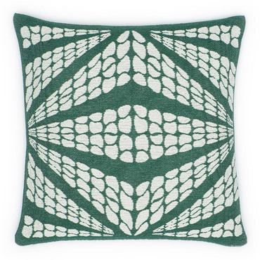 Poszewka dekoracyjna Cotton Cloud RAW Geometria zieleń