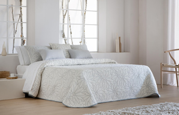 Narzuta pikowana JVR Tejidos Nenúfar Gris