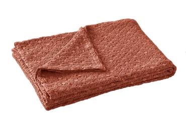 Narzuta bawełniana Blanc Des Vosges Everest Pomarańczowa