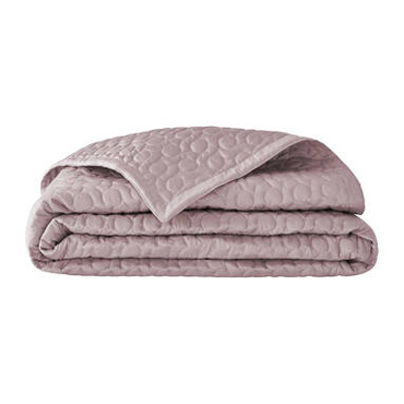 Narzuta satynowa Alexandre Turpault Poesie Pink Dew