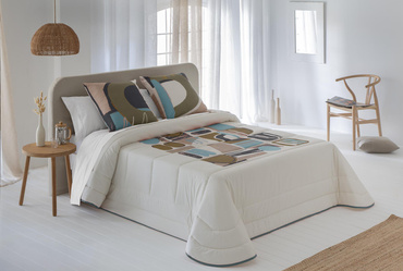 Narzuta bawełniana JVR Tejidos Vita Azul