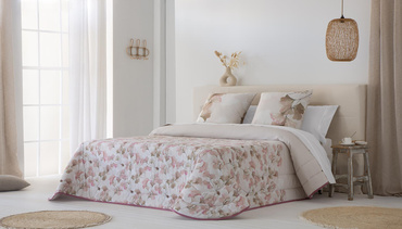 Narzuta bawełniana JVR Tejidos Flora Rosa