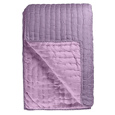 Narzuta jedwabna Designers Guild Chenevard Damson & Magenta