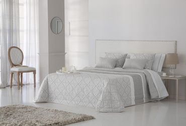 Narzuta żakardowa JVR Tejidos Corinto Gris