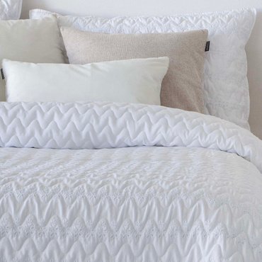 Narzuta dwustronna Antilo Fundeco Lorea Blanco