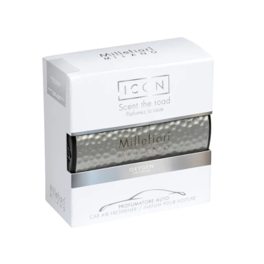 Odświeżacz do samochodu Millefiori Milano Car Icon Metal Shades Oxygen