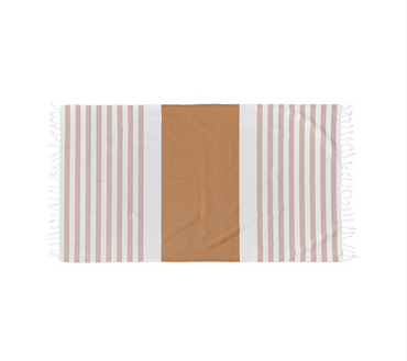 Ręcznik plażowy Blanc Des Vosges Littoral Pomarańczowy