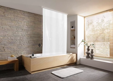 Roleta prysznicowa zwijana Kleine Wolke White