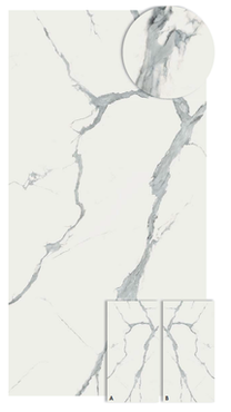 Blat porcelanowy ABK Stone Statuario Versilia 1635x3230 lux 20 mm