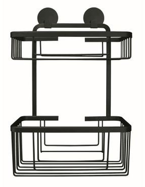 Półka pod prysznic Kleine Wolke Rocco black