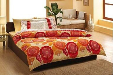 Pościel satynowa TAC JOY ORANGE 100% bawełna