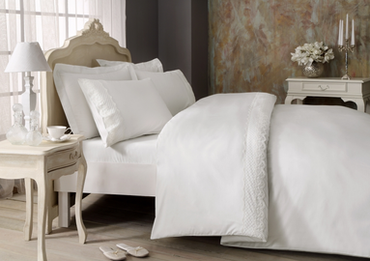 Pościel satynowa Tivolyo Olivia White