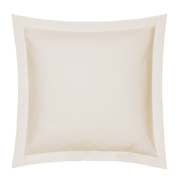 Poszewka perkalowa Blanc Des Vosges UNI Kremowa