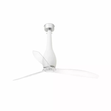 Wentylator sufitowy Faro Barcelona Eterfan M Matt white/transparent DC