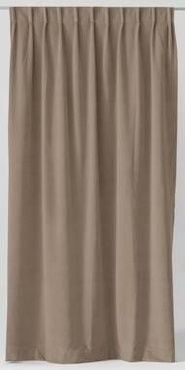 Zasłony welwetowe Cosmonova Tierra Ciemnobeżowe