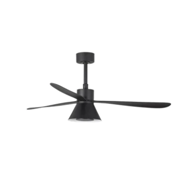Wentylator sufitowy Faro Barcelona Amelia L Black Cone LED Fan DC