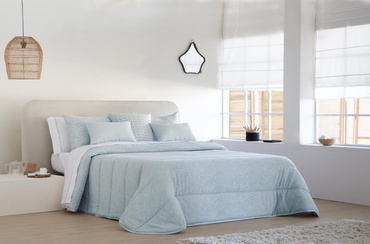 Narzuta żakardowa JVR Tejidos Rodas Turquesa