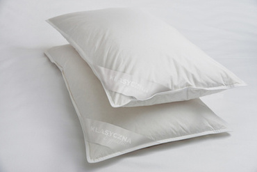 Poduszka puchowa Klasyczna Sypialnia (80% puch, 100% tkanina bawełniana)