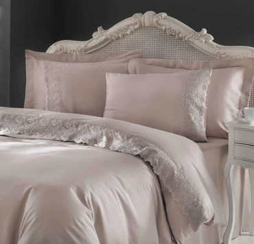 Pościel satynowa Tivolyo Regine Brown