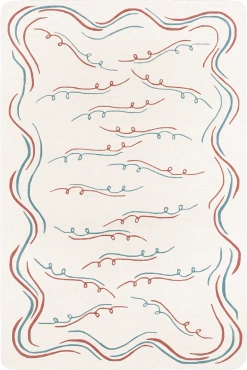 Dywan Toulemonde Bochart Nazaré Blanc Bleu